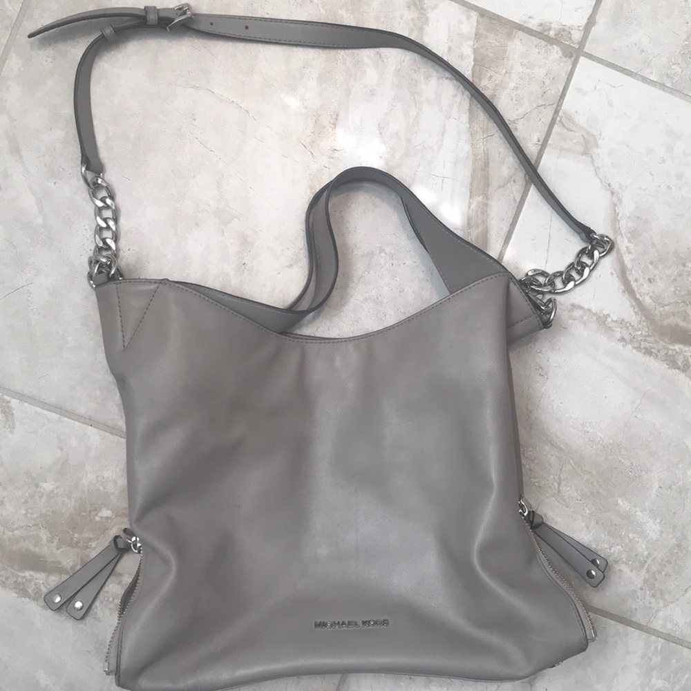 Gray Michael Kors handbag